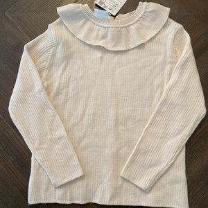 Zara soft scallop girls sweater